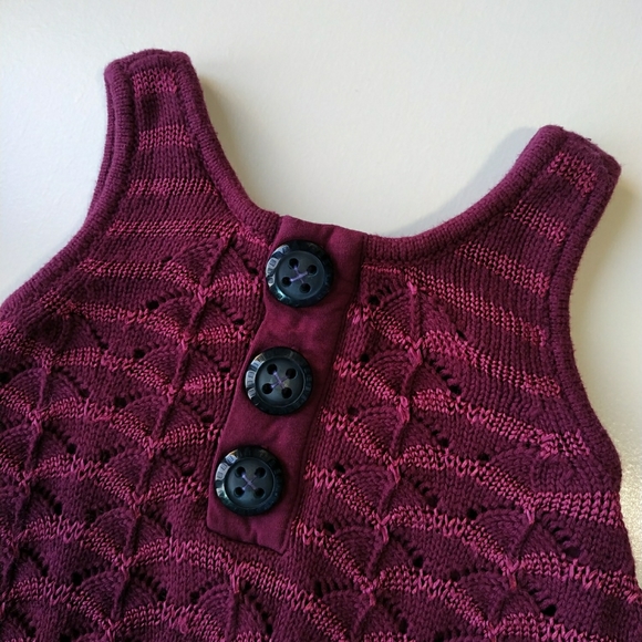 Matilda Jane Lined Sweater knit Dress 18 mo Paint by Numbers Aurora Burgundy - Picture 2 of 11